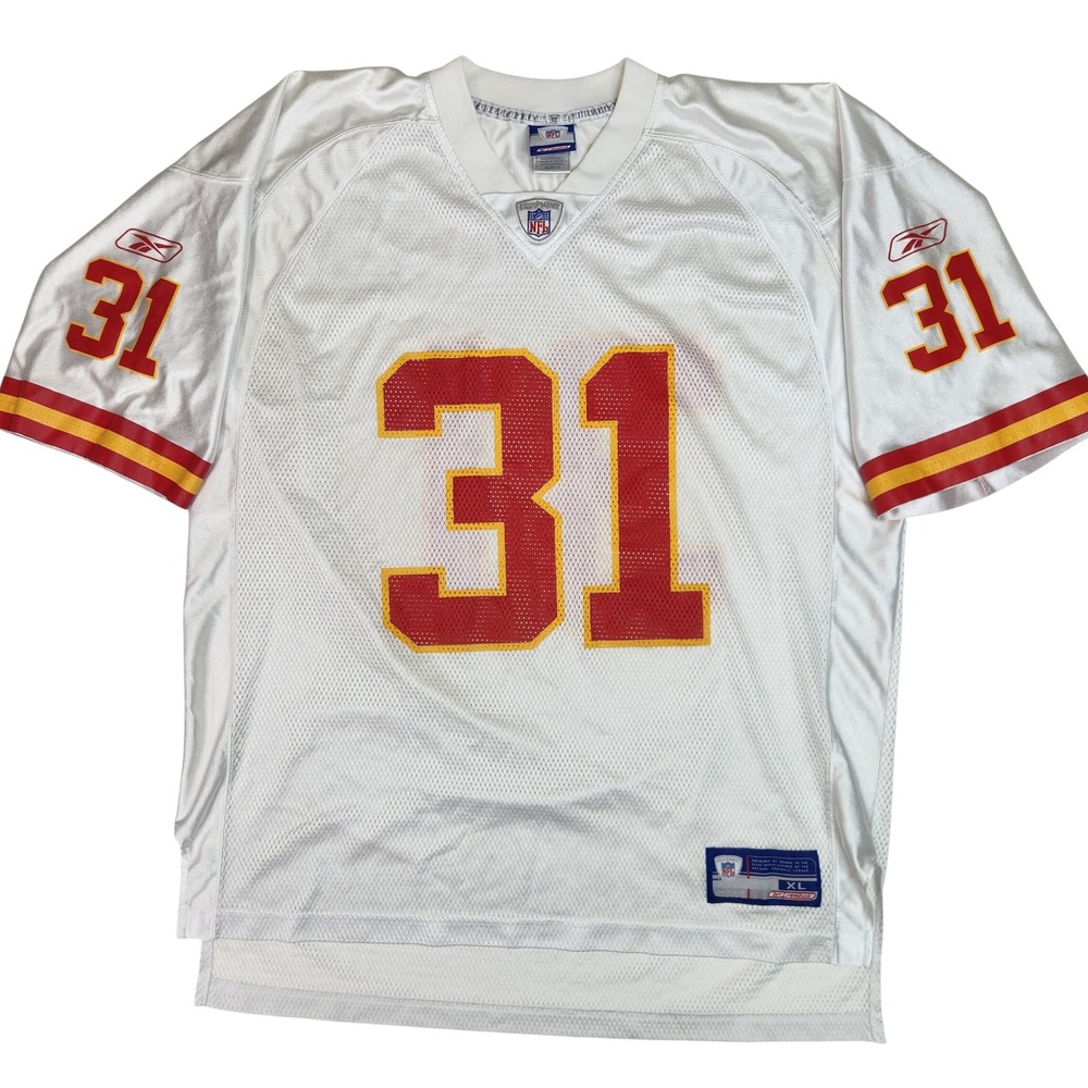 Reebok NFL Kansas City Chiefs Priest Holmes 31 Jersey White XL